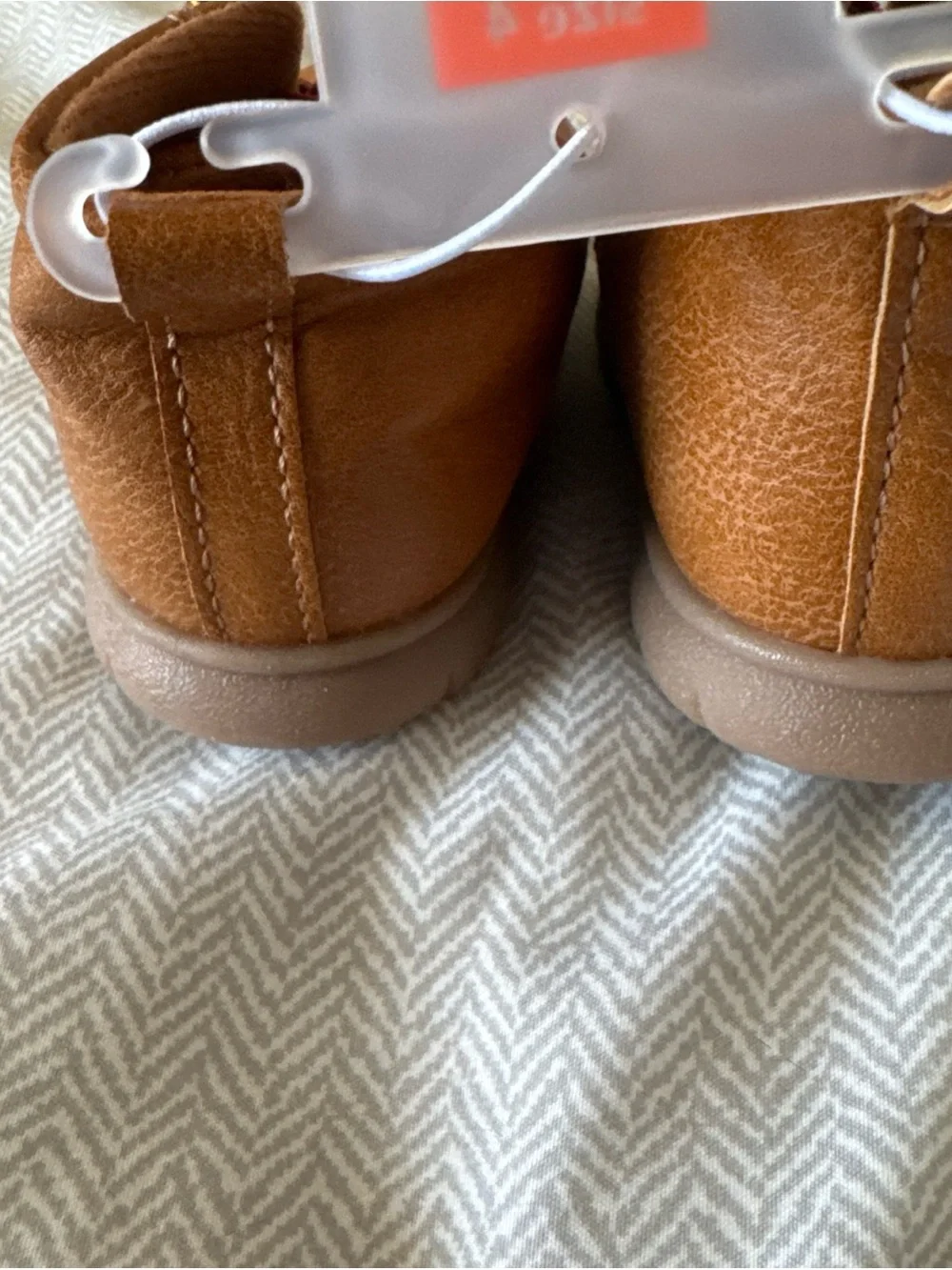 NEW Carter's Toddler Boys Kyrie Boots Brown SZ 4 Soft Soles For Learning To Walk